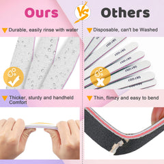 BLESWIN durable nail files with strong PP board for longevity.