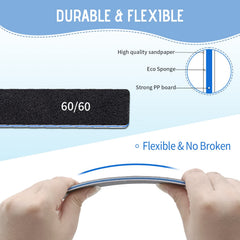 BLESWIN versatile nail file for manicure, pedicure, and callus removal.