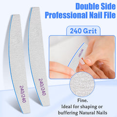 BLESWIN washable nail files are easy to clean and reusable.