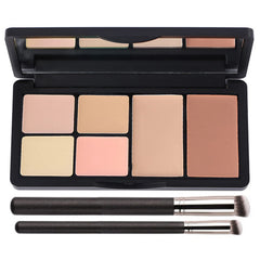 BliBling Paleta 6 en 1 abierta para corregir tono y contornear.