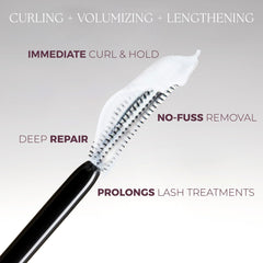 Blinc Curling Tubing Lash Primer tube and ingredients feature castor oil and shea butter