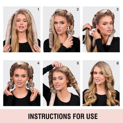 BLINKEEN overnight curl setup in brown aids quick styling