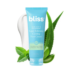Bliss crema de pies con aloe y menta, sensación refrescante