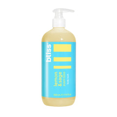 Bliss Ducha Corporal Espumosa con limón y salvia en botella, hidratación suave para piel diaria.