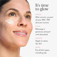 Bliss Ex-glow-sion skin glow after use suggests dewy hydration and even tone.