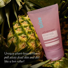 Bliss Jelly Glow Peel, enzimas de fruta piña y papaya para brillo suave.