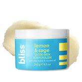 Bliss Satin-Skin exfoliante corporal limón y salvia en botella para uso diario