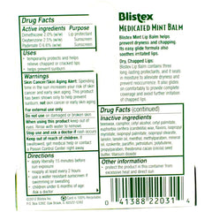 Blistex balsamo labial refrescante de menta.
