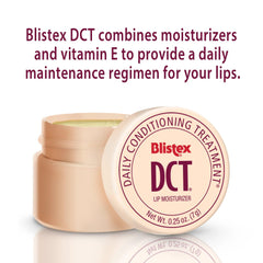 Blistex DCT cocoa butter-rich hydration for daily lip comfort.