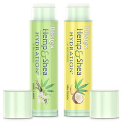 Blistex Canamo y Karité hidratación, aplicador suave para capa uniforme.