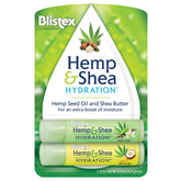 Blistex Canamo y Karité hidratación, bálsamo para labios con textura cremosa.