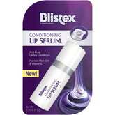 Blistex labios-serum-condicionador botella doble, hidratación rápida para labios secos.
