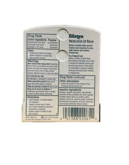 Blistex Medicated Lip Balm SPF 15 application close-up for soothing lips.