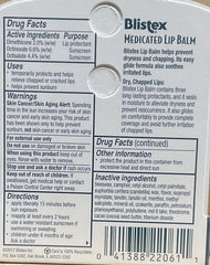 Blistex Medicated Lip Balm SPF 15 label shot highlighting pack3.