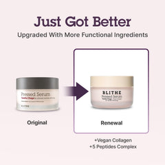 BLITHE Pressed Serum Peptide Collagen texture close-up signaling hydration and resilience