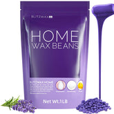 BLITZWAX Lavender hard wax beads pack shot showing salon grade at-home waxing.