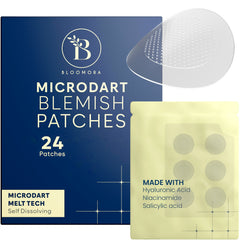 BLOOMORA Microdart patch en la cara para acné, cobertura discreta