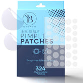 Parches invisibles BLOOMORA para granos en la cara, 8 mm, diseño discreto.