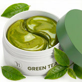 Parches BLOOMORA para ojos con té verde ofrecen alivio refrescante.