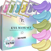 BLOOMORA variety-pack under-eye patches box with six formulas for a refreshed look