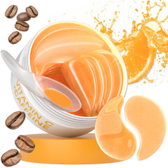 Bloomora Vitamin C & Caffeine Under Eye Patches packing seal preserves freshness for daily use.