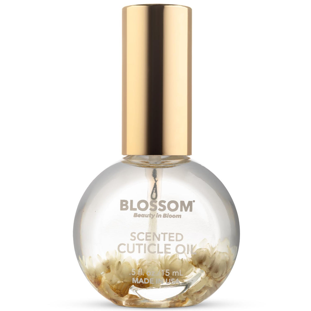Blossom Aceite para cutículas con flores reales, hidratación suave para uñas