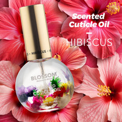 Real dried flowers in Blossom Cuticle Oil add a natural touch to care.