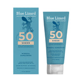 Blue Lizard Sheer Mineral SPF 50 bottle ready for smooth application