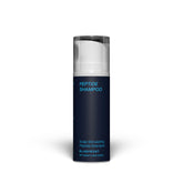 Blueprint Bryan Johnson peptide shampoo bottle demonstrates fragrance-free care for sensitive scalps.