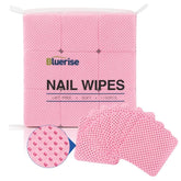 BLUERISE toallitas para uñas sin pelusa, rosa, 1200 piezas para uso profesional