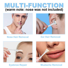 BlueZOO nose wax sticks bottom spatula for precise facial cleanup