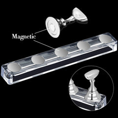 Durable and lightweight Blulu nail art practice stand for portable studio use.