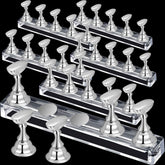 Blulu magnetic nail-tip display holder shows six sets for organized practice.