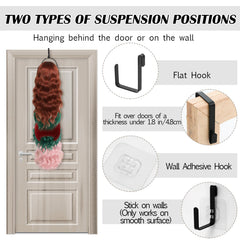 Blulu wig hanger anti-slip silicone tubes prevent slips and noise.
