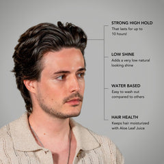 BluMaan Hydrating Pomade hands-warm demonstrates easy preparation for styling.