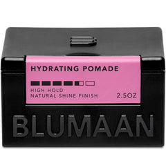 BluMaan Hydrating Pomade jar front for a polished, all-day hold.
