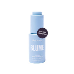 Blume Meltdown bottle closeup, a hydrating acne solution for clearer skin.