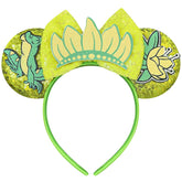 Diadema Bmobuo con orejas de ratón princesa verde para mujeres, ideal para fiestas.