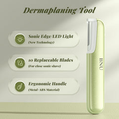 BNU Dermaplane Razor with eyebrow shaping for defined brows