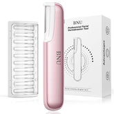 BNU dermaplane razor for face with LED light for precise hair removal.