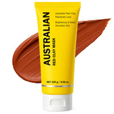 Boaccy Australian Red Clay Mask tube front view showcases a mineral-rich detox for all skin types.