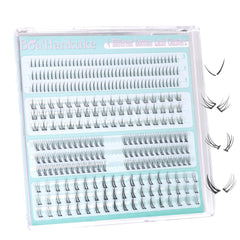 Boahankuke bottom lashes 0.07mm thickness wispy clusters for natural enhancement.