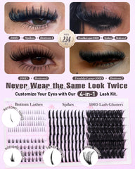 Boahankuke bottom lashes 6-7mm for subtle lower-lash definition