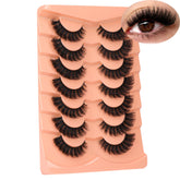Boahankuke 8D full mink lashes with wispy volume for dramatic eyes