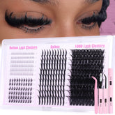 Boahankuke Lash Clusters Kit with Spikes outer view shows four styles for versatile volume.