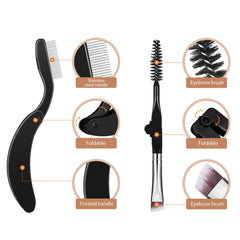 Boao dual-use eyebrow brush emphasizes natural, tidy brows with versatile application.