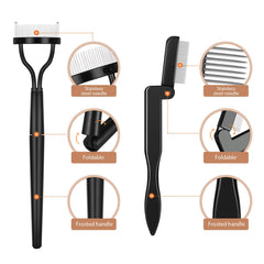 Boao eyelash separator tool showcases evenly separated lashes for natural-looking definition.