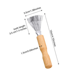 Boao Hair Brush Cleaner wire claw close-up highlighting metal wires.