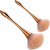 Boao large fluffy brush with rose gold handle for even powder application.