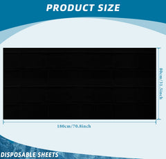 Boao massage table sheet laid on table for quick cleanup